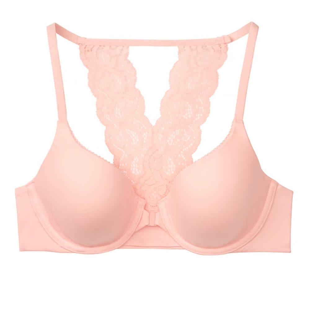 Victoria's Secret BBV Light Pink Racerback Perfect Coverage Bra